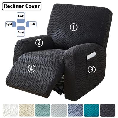 Vastag fekvő kanapé huzat Stretch jacquard egyszemélyes fotel Lazy fiú kanapé Relax funkcionális kanapé csúszásmentes huzat 4 darab/készlet