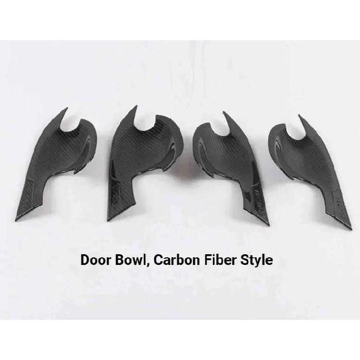 For Mazda 3 Axela CX‑30 Carbon Fiber Style Door Bowl Handle Anti‑Scratch Protective Decor Trim Accessories