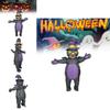 Black Cat Inflatable Costumes For Halloween Cosplay Animal Cardboard Walking Suit For Fun