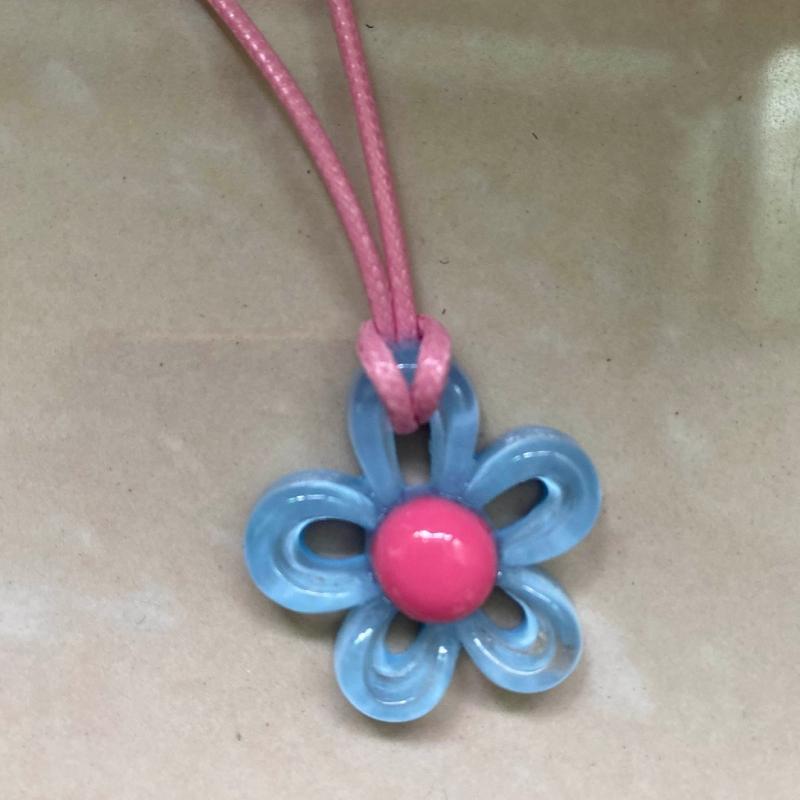 European American Jewelry Novel Flower Pendant All-match Clavicle Chain Adjustable Leather- Rope Cold Wind Neck Chain