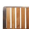 Garden Chair 2 Pcs Solid Teak Wood and Stainless Steel