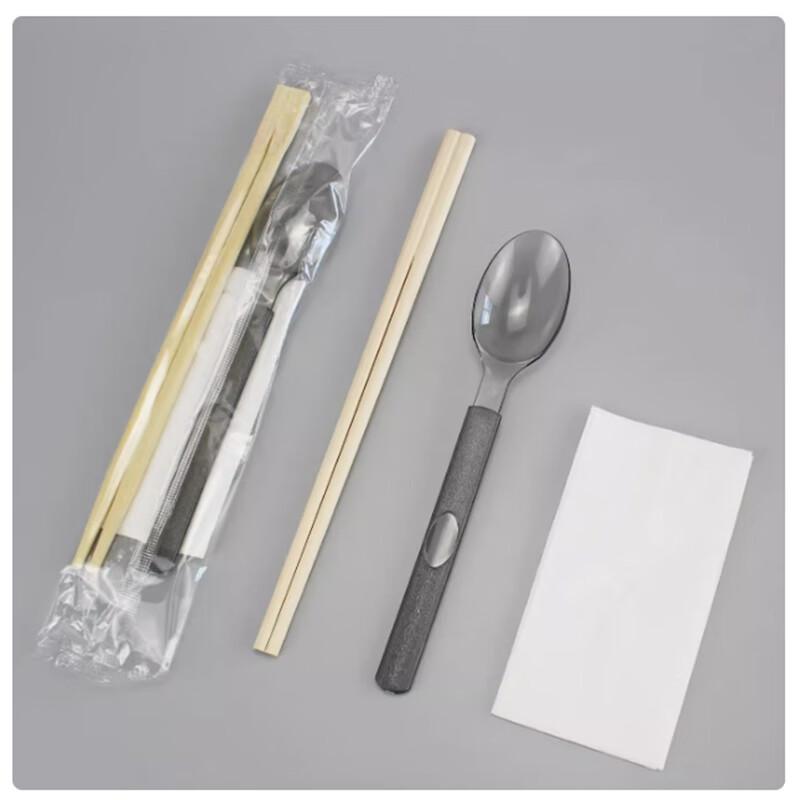 Saint Byle Disposable Cutlery Set with Napkin and Chopsticks