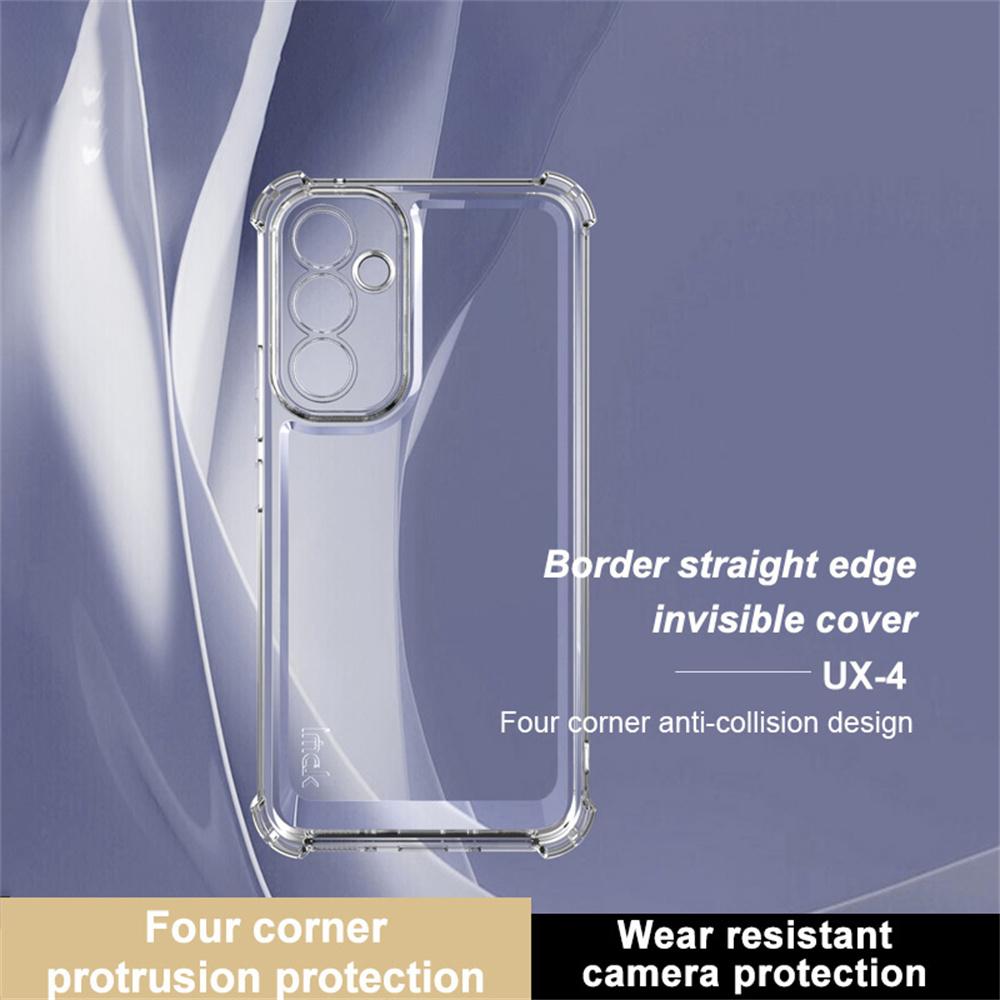 

IMAK UX-4 Series for Samsung Galaxy A54 5G Case Straight Frame Four Corner Shockproof Clear TPU Cover A