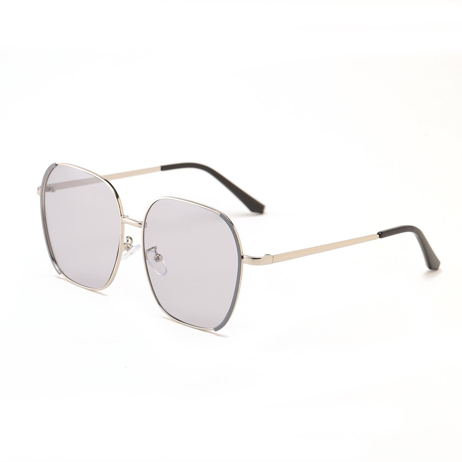 

Очки 9187 Модные Металлические Квадратные Большие Лицо Тонкие Солнцезащитные Очки Женские, Солнцезащитные Очки Мужские