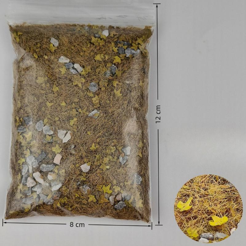 30g/bag DIY Model Mixed with Stone Grass Powder,Simulating Lawn,Sand Table Miniature Landscape Layout with Stone Vegetation
