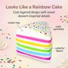 Squishy Torta Arcobaleno, Giocattolo Sensoriale Fidget Spremibile Jumbo a Lenta Risalita, Fetta Gigante di Torta a Strati Morbida per Sollievo dallo Stress per Adulti Regalo di Compleanno Festa F