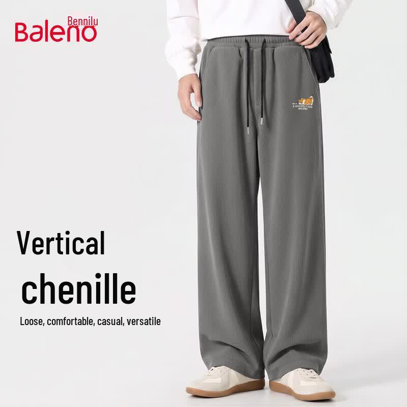 Baleno Men's Chenille Straight Leg Casual Pants