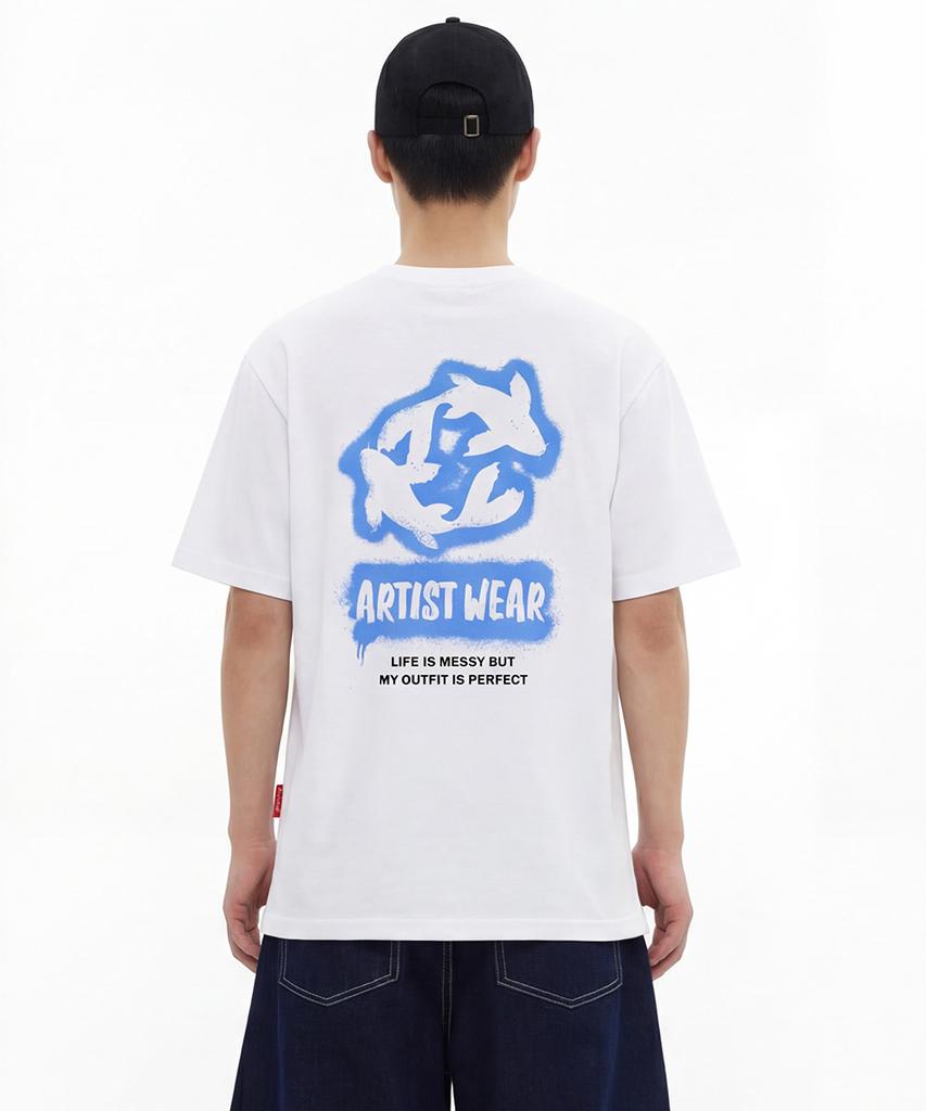ARTISTWEAR [Atw] Blue Koi Short Sleeve T-Shirt - 2 Colors