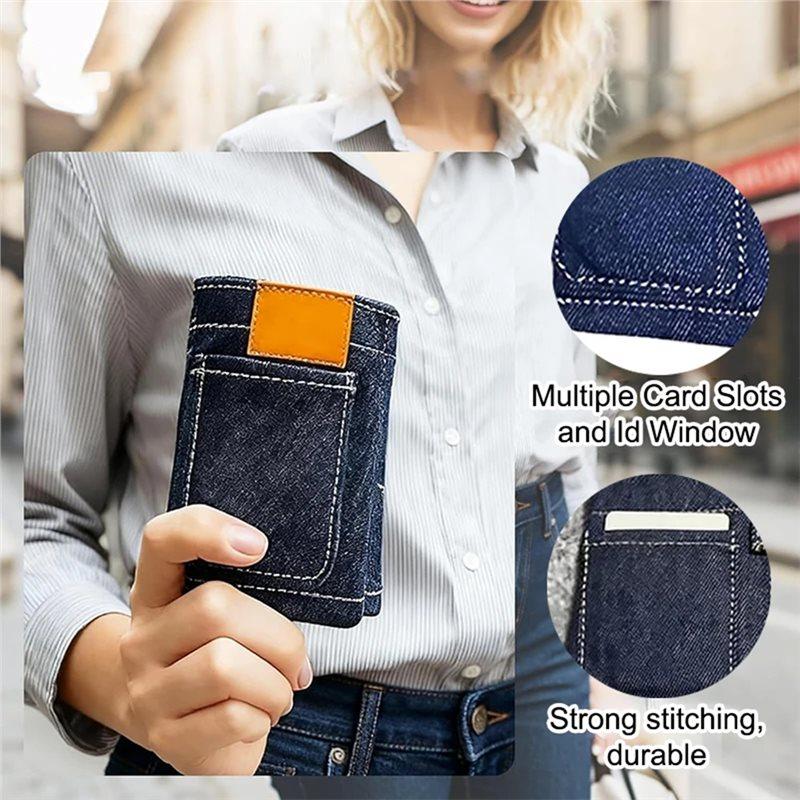 Retro Hosenstil Geldbörsen Hosentasche Mini Jeans Geldbörse Geldbörsen Für Frauen Geldbörse Männer