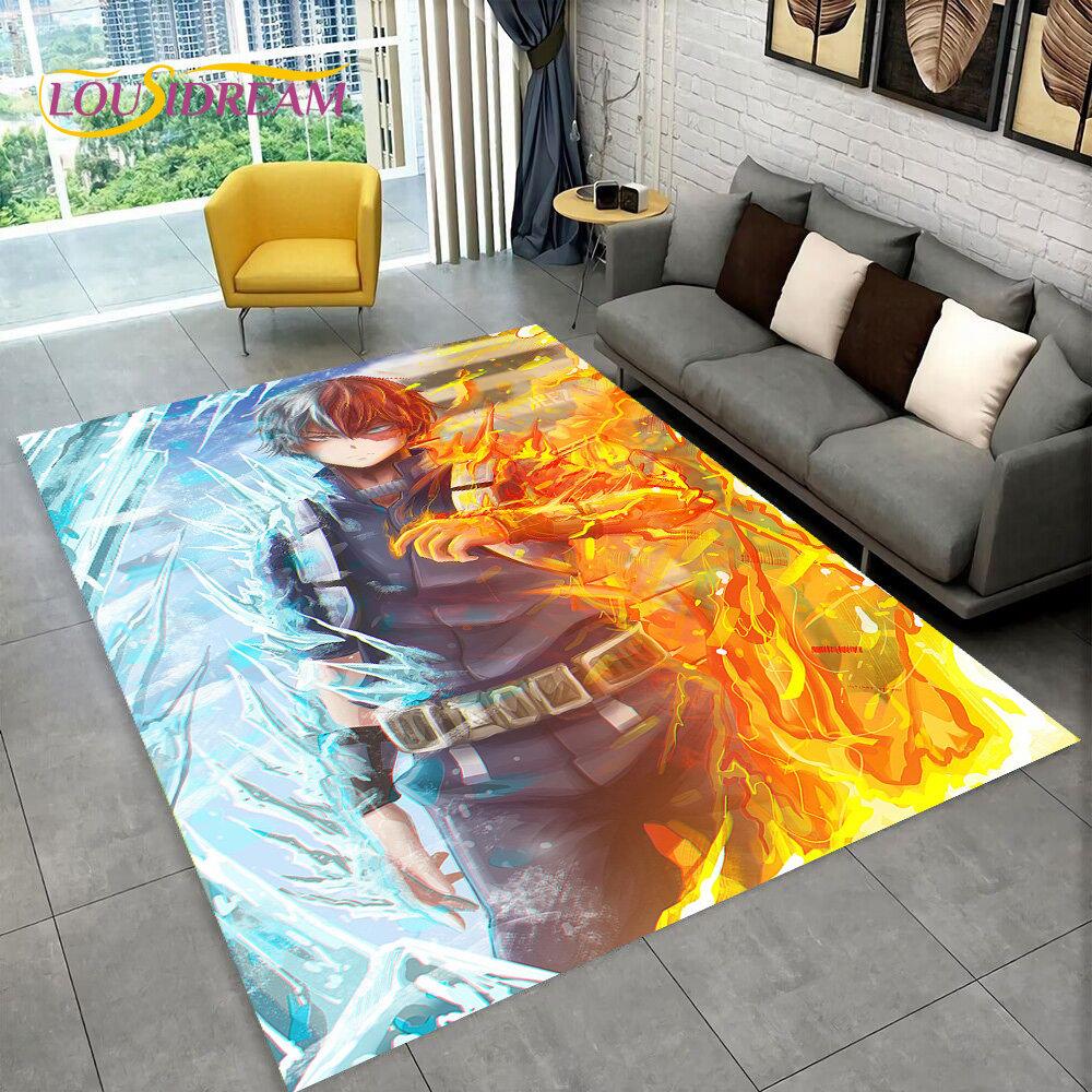 My Hero Academia, Japan Anime Area Rug,Carpets Rug for Living Room Bedroom Sofa Doormat Decoration,Kids Play Non-slip Floor Mat