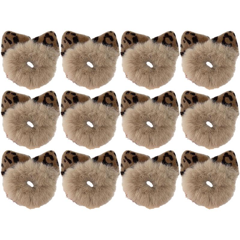 Autumn Winter Plush Cat Ear Hair Ring Female Cute High Elasticity Children Hair Rope Simple Hair Accessories