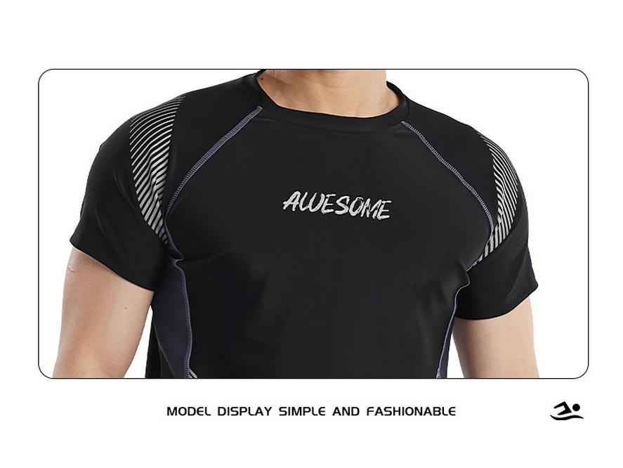 Men's Plus Size Quick-Dry Double Layer Swim Trunks