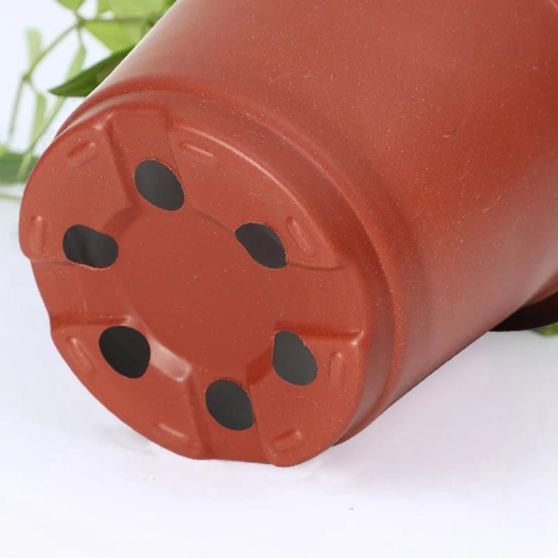 20-100Pcs Plastic Nursery Seedling Pot Succulent Plantpot Garden Flowerpots Transplant Container Pot Garden Supplies