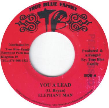 

7-дюймовая пластинка ELEPHANT MAN - You A Lead NONE True Blue Famil Jamaica Регги, Ска и Даб Б/У