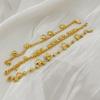 24K Gold Plated Heart Pendant Bracelet, Perfect for Valentine's Day or Daily Wear