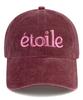 Wig Etoile Stone Washed Ball Cap - Burgundy