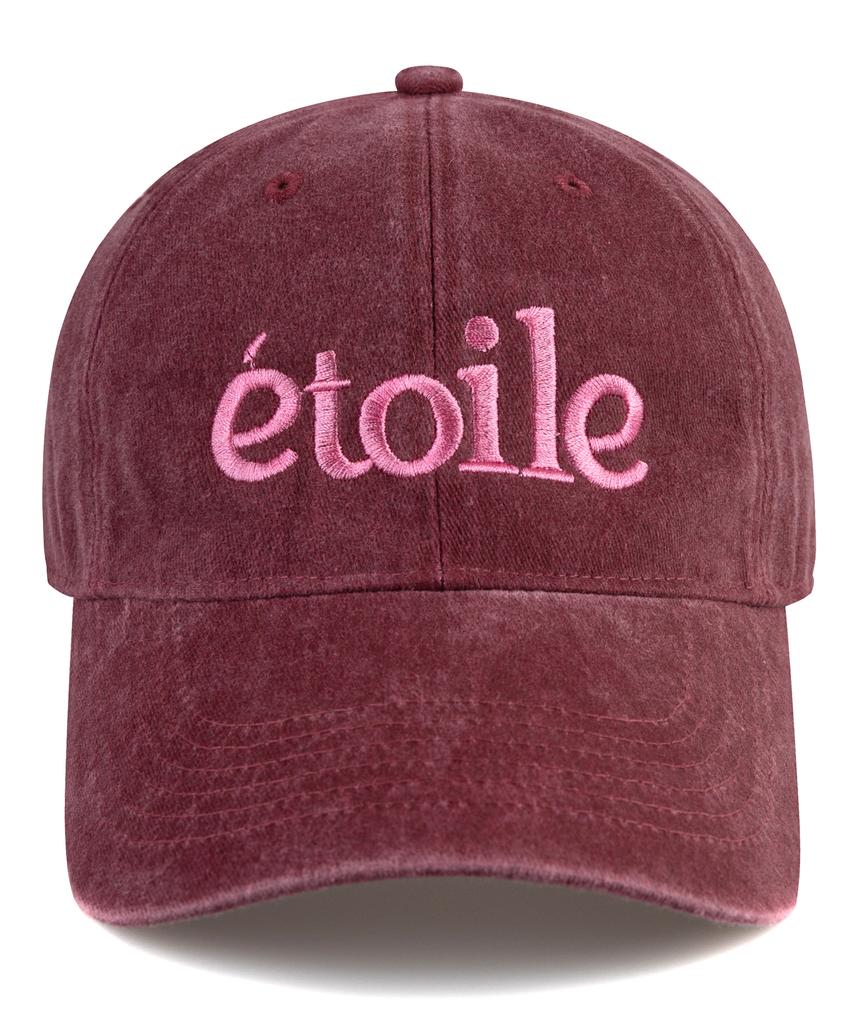 Wig Etoile Stone Washed Ball Cap - Burgundy