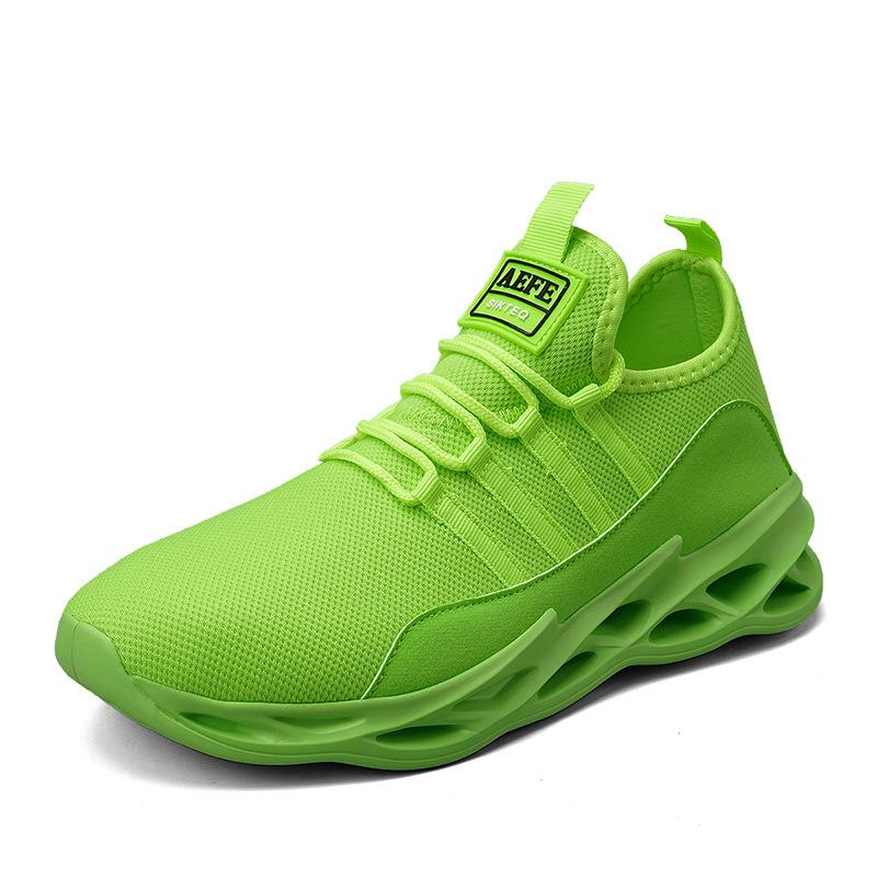 Neue atmungsaktive Freizeitschuhe aus Mesh Schnürschuhe Fly-Woven Sportschuhe Ultraleichte Freizeitschuhe