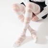 1Pair White Bandage Wool Knee Stockings Women Lolita Cross Straps Sexy Sock