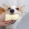 Juguete Chirriante de Cacahuete para Perro Juguete Seguro para la Dentición de Cachorros Juguete Masticable para Perros Juguete de Limpieza Dental para Perros Grandes Pequeños Medianos