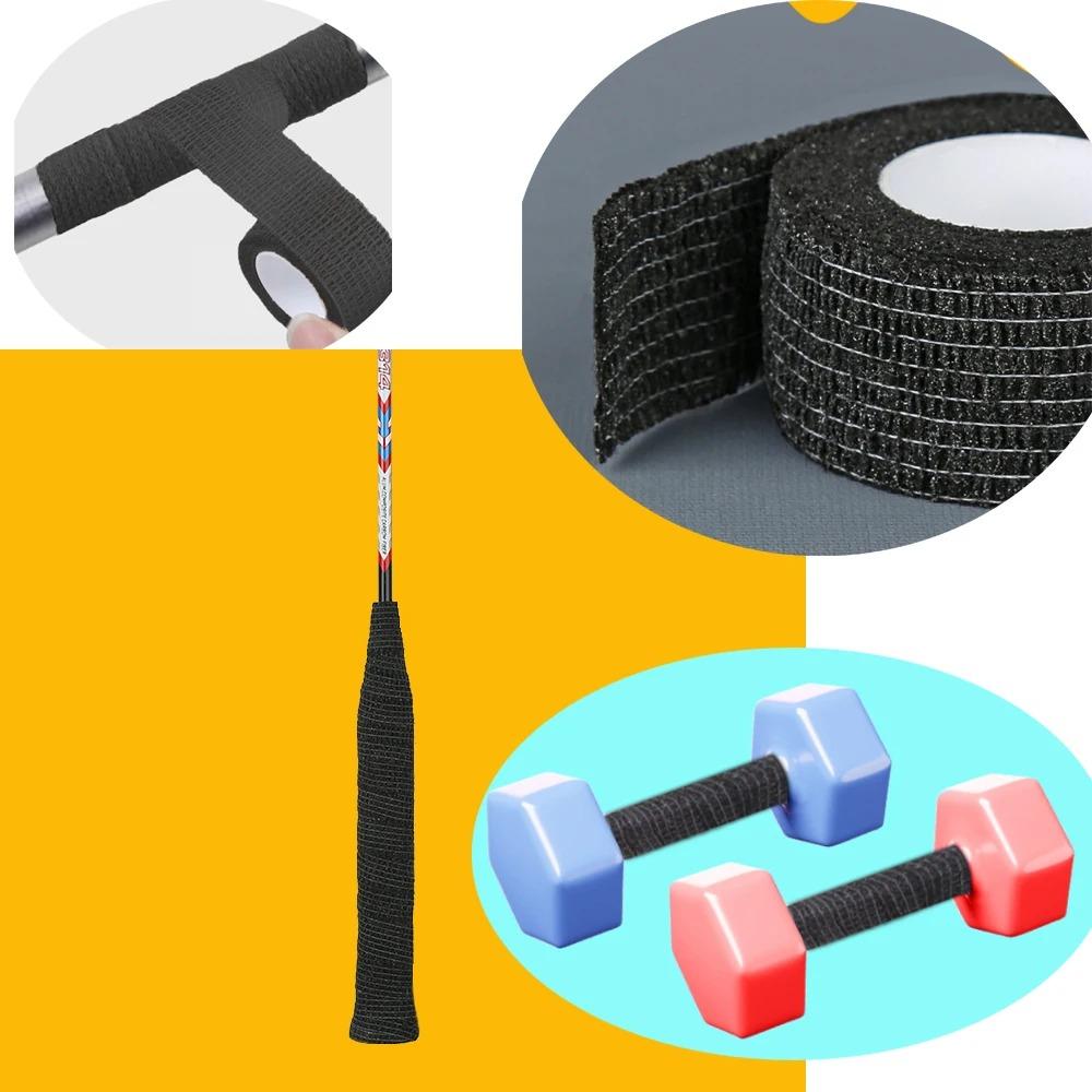Elastic Bandage for Horizontal Bar Self-Adhesive Anti-Slip Sleeve Wrapped Straps for Dumbbell Barbell Anti Wear Protection