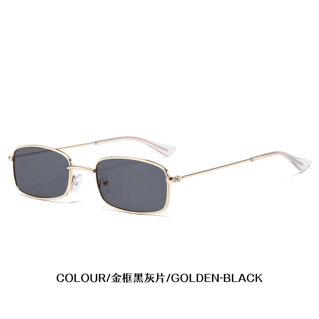 Metal Small Square Sunglasses Women's Fashion Light Korean Version Sunglasses Men'scelebrity Street Shot Flat Glasses