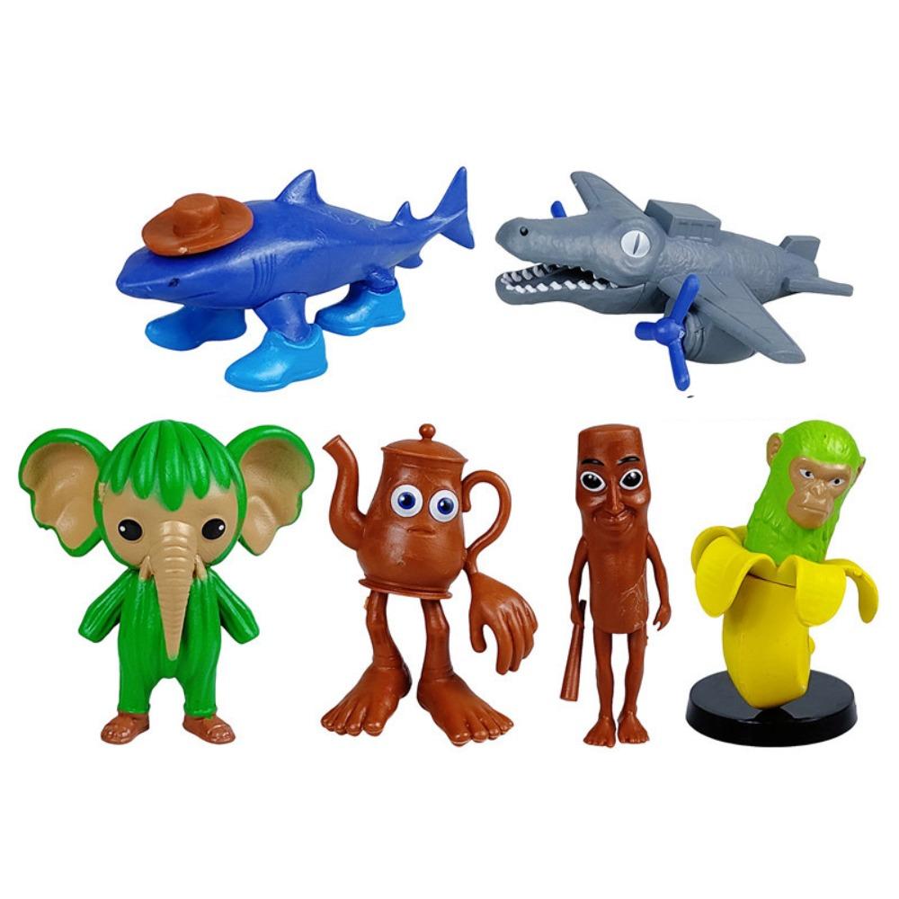 Shark Bombardino Tralalero Tralala Figuur Crocodilo Shimpanzini Bananen Poppen Ornament Lirili Larila Tung Sahur Grappige Schaalverhouding Model Decor