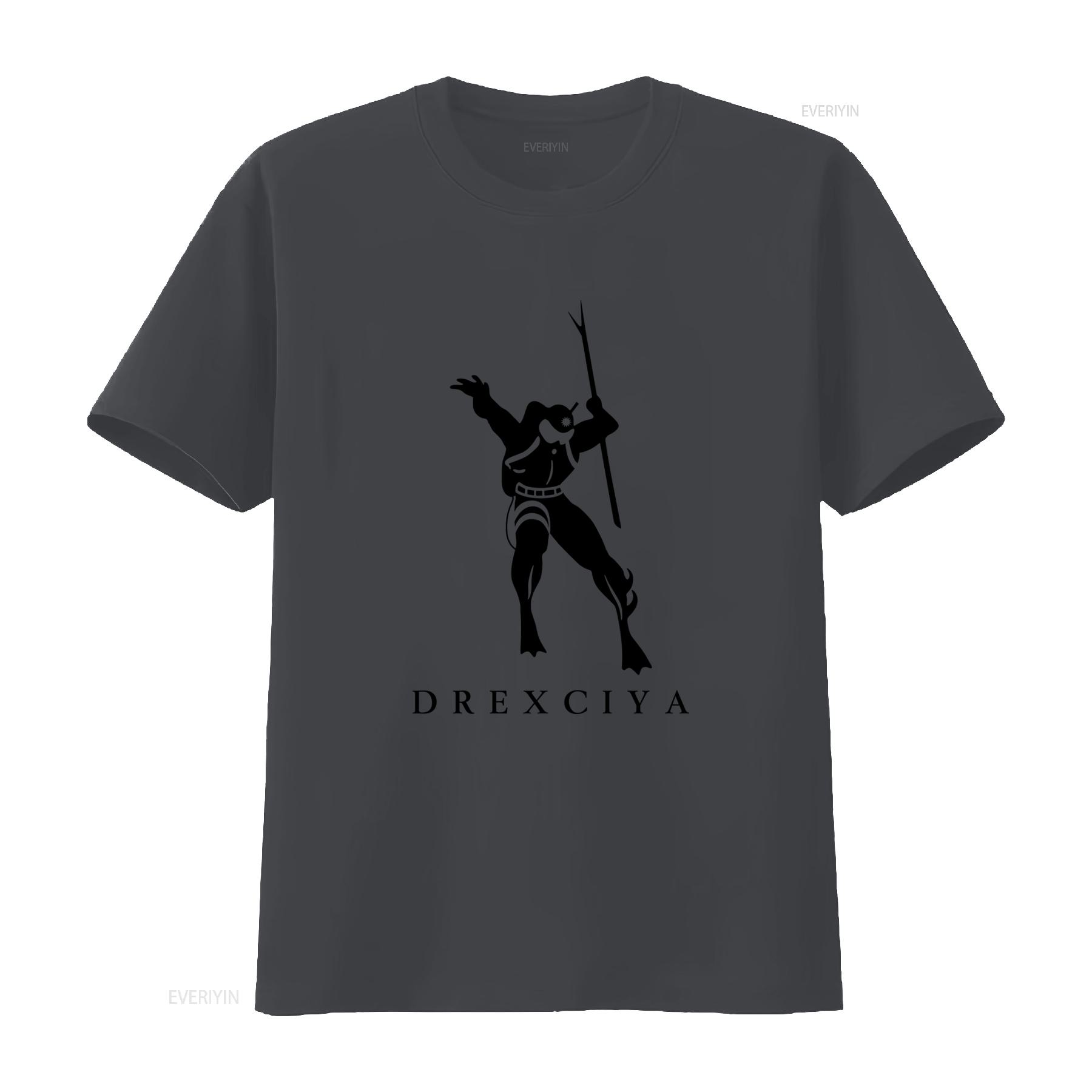 

Drexciya Retro T Shirt 057 Black and White Design vintage Washed homme Stretched Versatile fashion Unisex Breathable 4XL