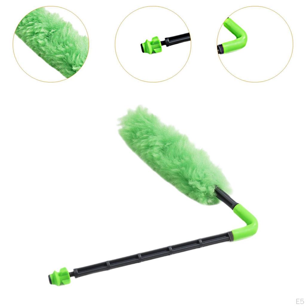Barrel Swab Dust Removal Tool Household Cleaning, Foldable Squeegee Buffer, Clean Stick for Car Wall