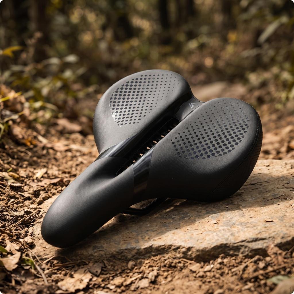 Bike Saddle with Cutout Hollow Padded Road Seat Comfort