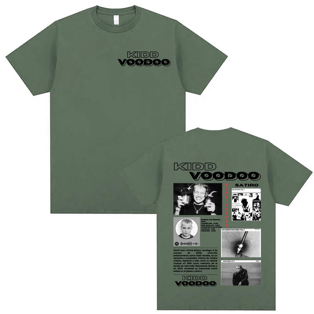 Kidd Voodoo Satiro Tour 2025 Graphic Tee Shirt Unisex Women Vintage Harajuku Hip Hop Tshirt High Quality Oversized Classic T Shirt