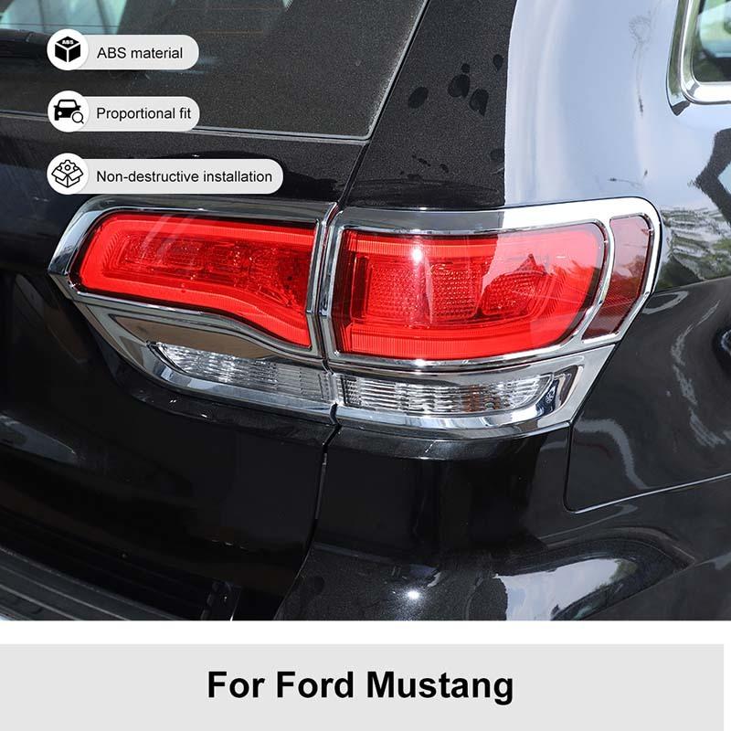 Car Tail Light Cover Decorative Stickers For Jeep Grand Cherokee 2014-2020 Car Exterior Accessories, ABS Plastic