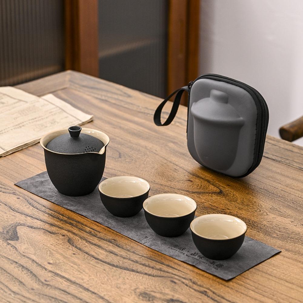 Tea Making Tool Travel Tea Set with Storage Bag Teapot Set Portable Kung Fu Tea Set Outdoor