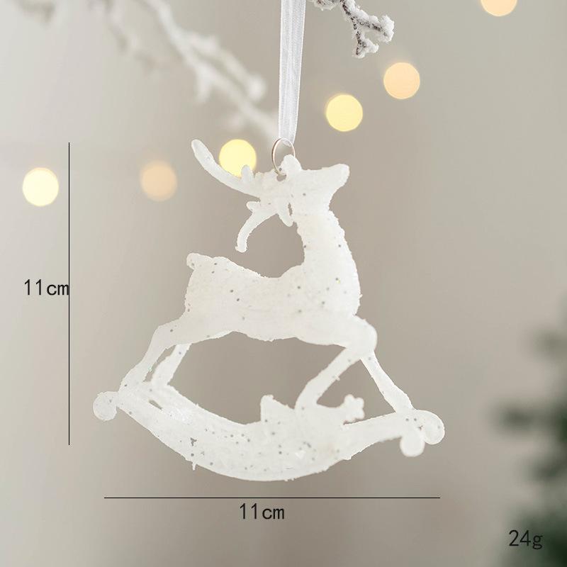 2025 New Year Christmas Ornaments DIY Gift Christmas Tree Elk Pendant Hanging Decorations for Home Christmas Kids Gifts natale