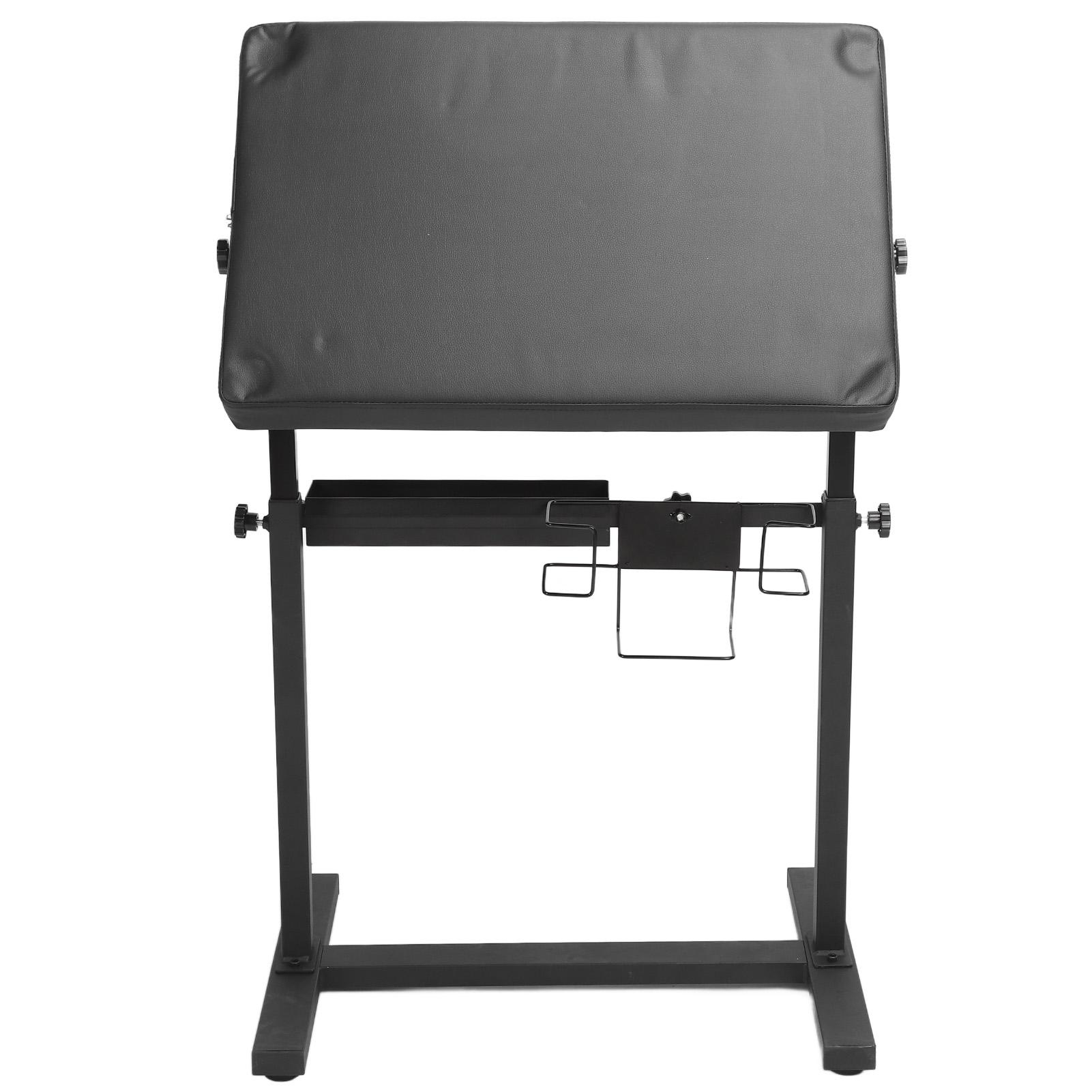 Tattoo Armsteun Standaard Hoogte Verstelbaar Arm Been Fixatie PU Leer Spons Paneel Tattoo Armsteun Pad black