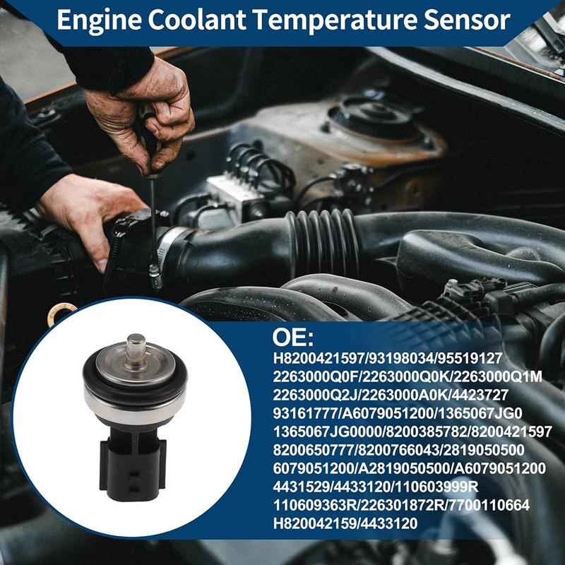 Replacement Part Coolant for temp Sensor Direct Fit Replacement Easy tallation Coolant Sensor Temperature Sensor Garage