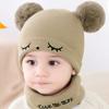 Toddler Solid Color Knitted Winter Hats Toddler Beanies Hat Soft Winter Warm Boys and Girls Caps for Newborn Baby
