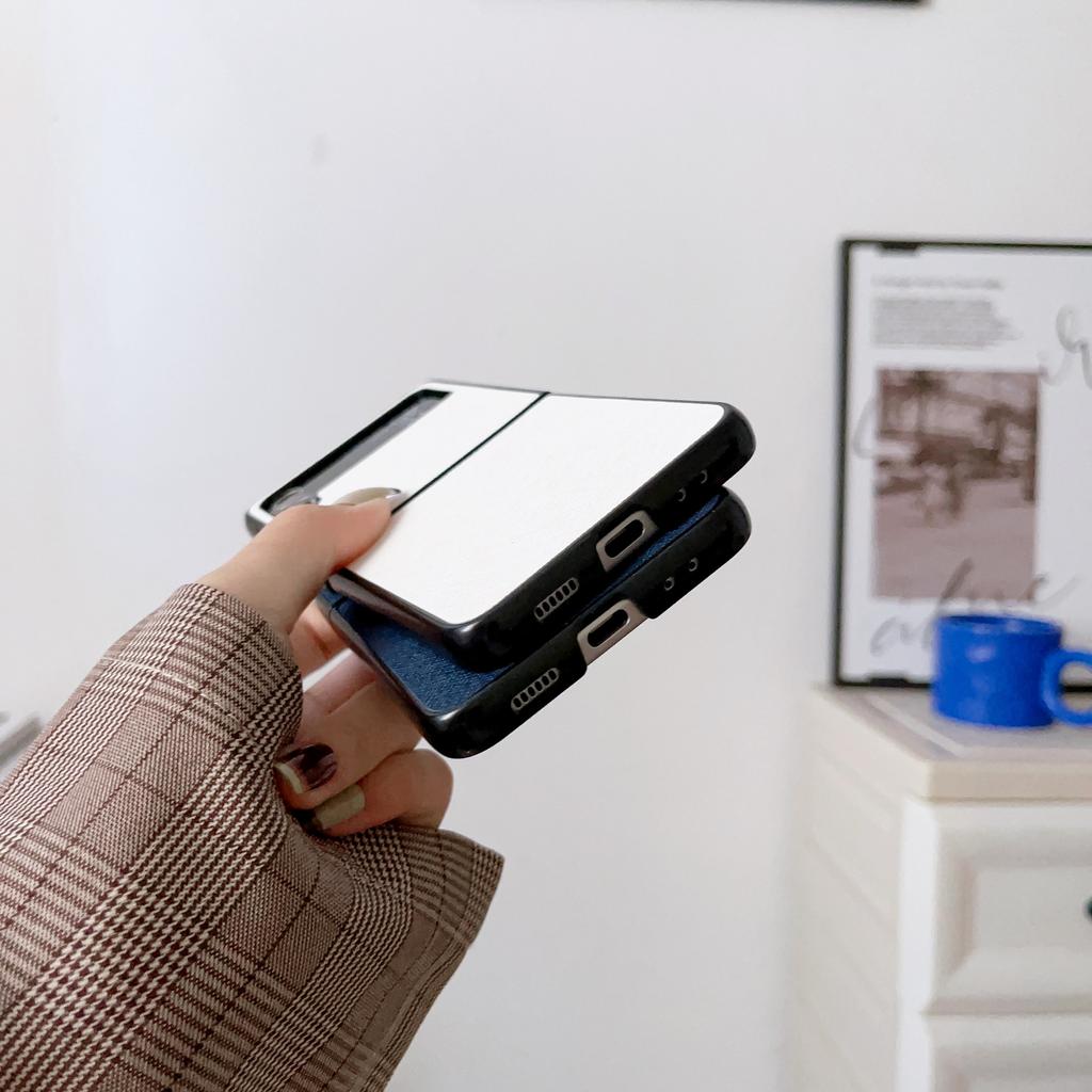 Husă pentru telefon de culoare solidă pentru Samsung Galaxy Z Flip 1 2 3 4 /Z Fold 3 4 Husă de protecție spate completă