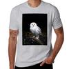 Majestic Winter Snowy Owl T-Shirt Boys Whites Boys Animal Print Customs Design Your Own Mens Funny T Shirts
