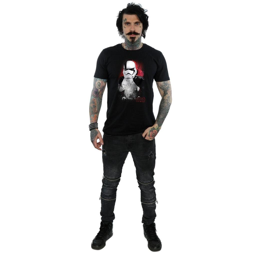 Krieg der Sterne: The Last Jedi Herren Stormtrooper T-Shirt aus gebürsteter Baumwolle
