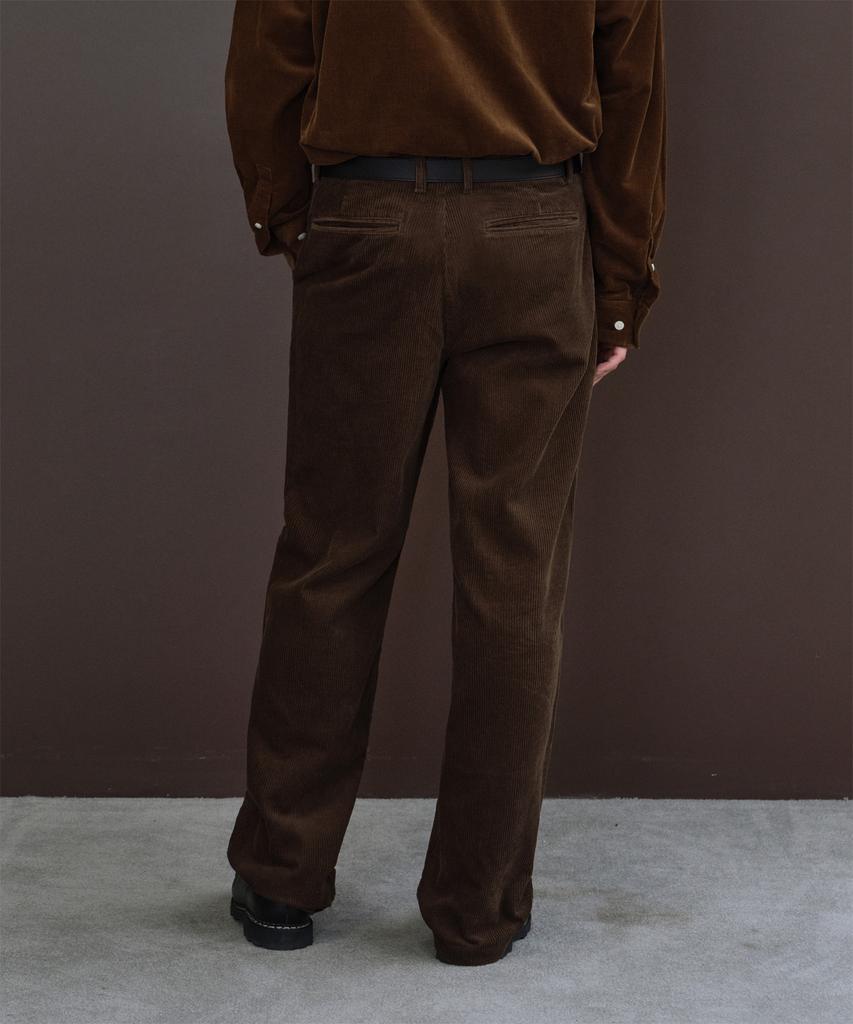 MUSINSA STANDARD [City Workers] 8W Corduroy Tapered Pants [Brown]