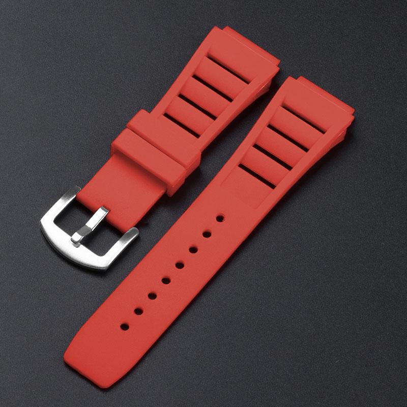 TPU Rubber Watch Straps 17mmx21mm for Richard Mille Watch Bracelet Belt Waterproof Breathable Sport Wristband for Men Watchbands