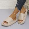 Fashion Thick Bottom Cloud Slippers Women Soft Sole Eva Indoor Slides Couple Bathroom Shoes Summer Non-Slip Platform Sandals Flip Flops