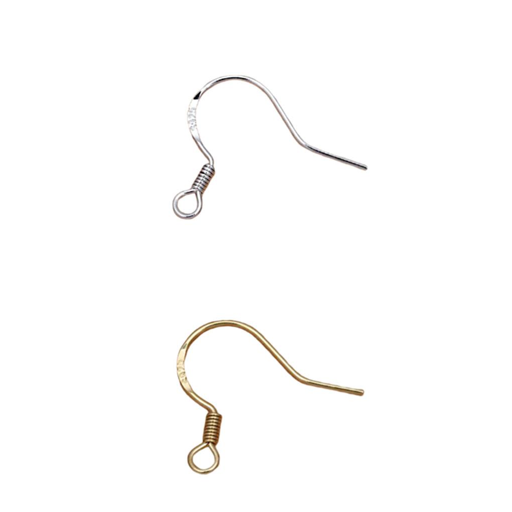 1 Pair Earring Hook Earhook Dangling Earrings Hooks Bead Clasp Fitting Jewelry Making Findings Handicraft Accessory