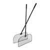 Carbon Steel Leaves Rakes For Efficient Garden Cleaning With Wide Head And Ergonomic Handle For Comfortable Use