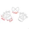 4 Pieces Animals Costume Set Animal Headband Gloves Bowtie and Tail for Stage Performance