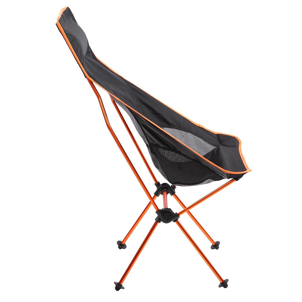 Foldable Chair 7075 Aluminum Alloy Moon Seat with Pillow for Beach Hiking Fishing Picnic Outdoor