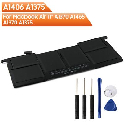 New Replacement Laptop Battery A1406 A1375 For Macbook Air 11" A1370 2010 Year A1370 2011 Year A1465 2012 Year 4680mAh