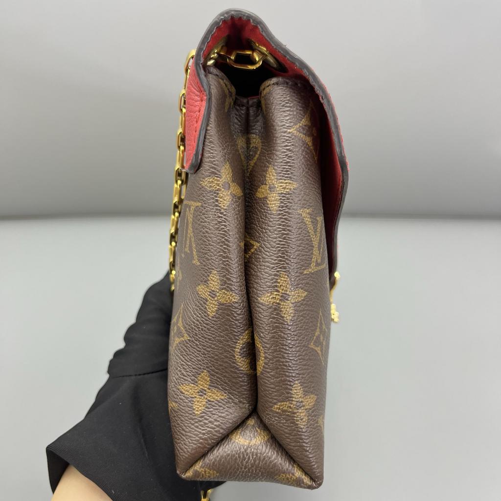 [Pre-Owned] Pallas Brown Coated Canvas Monogram Legend Crossbody Shoulder Bag With Gold Hardware - Excellent #HOMIEF