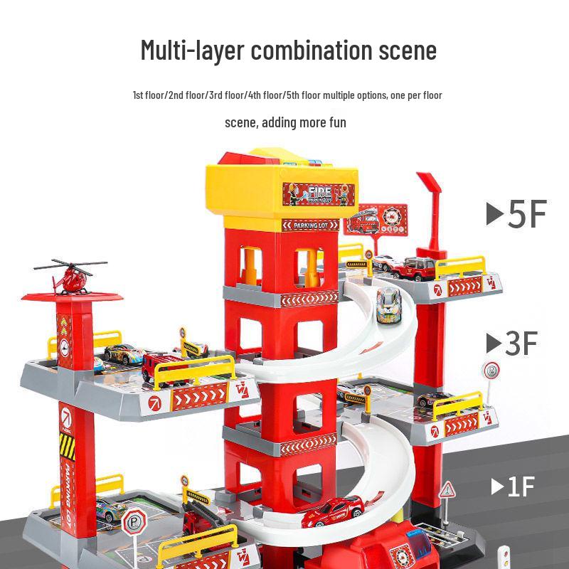 Huicheng Seven- or Nine-Layer Electric Race Track Parking Toy Set